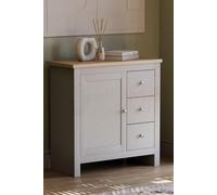 Vida Designs Arlington 3 Drawer 1 Door Sideboard 800 x 790 x 350 mm Home Discount Grey One Size