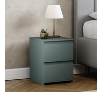 Vida Designs Bedside Table Denver 2 Drawers Green