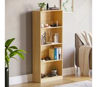 Vida Designs Bookcase Cambridge 4 Shelves Oak Effect Large