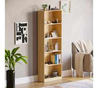 Vida Designs Bookcase Cambridge 5 Shelves Oak Effect Extra Large