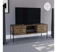 Vida Designs Brooklyn 2 Drawer TV Unit Dark Wood