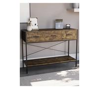 Vida Designs Brooklyn 3 Drawer Console Table Storage Organizer 740 x 1000 x 340 mm Home Discount Dark Brown One Size