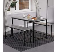 Vida Designs Brooklyn 4 Seater Dining Set Grey