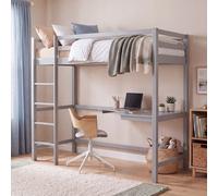 Vida Designs Bunk Bed With Desk Sydney Grey