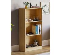 Vida Designs Cambridge 3 Tier Medium Bookcase Black