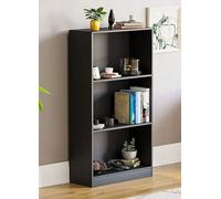 Vida Designs Cambridge 3 Tier Medium Bookcase Black