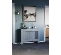 Vida Designs Chelsea MDF Radiator Cover Heating 820 x 1120 x 190 mm Home Discount Dark Grey One Size
