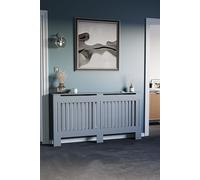 Vida Designs Chelsea MDF Radiator Cover Heating 820 x 1520 x 190 mm Home Discount Dark Grey One Size