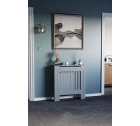 Vida Designs Chelsea MDF Radiator Cover Heating 820 x 780 x 190 mm Home Discount Dark Grey One Size