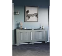 Vida Designs Chelsea MDF Radiator Cover Heating Cabinet, Grey Home Discount Grey L
