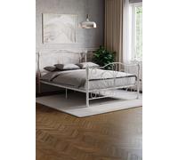 Vida Designs Chicago King Size Metal Bed Frame 1100 x 1570 x 2070 mm Home Discount White King