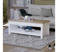 Vida Designs Coffee Table Arlington Rectangle White/Oak Effect