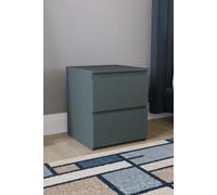 Vida Designs Denver 2 Drawer Bedside Chest Of Drawers Bedroom Furniture Home Discount Green One Size