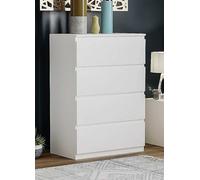 Vida Designs Denver 4 Drawer Chest Grey