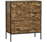 Vida Designs Drawer Chest Brooklyn 4 Drawer Rustic Brown