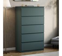 Vida Designs Drawer Chest Denver 5 Drawers Green