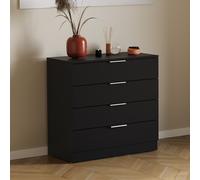 Vida Designs Drawer Chest Trega 4 Drawers Black