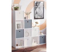 Vida Designs Durham 10 Cube Staircase Bookcase Storage Unit 1280 x 1280 x 290 mm Home Discount White One Size
