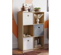 Vida Designs Durham 2x3 Cube Bookcase Storage Unit 965 x 645 x 290 mm Home Discount Light Oak One Size