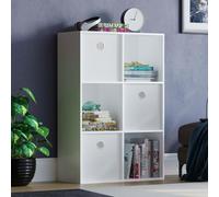 Vida Designs Durham 2x3 Cube Storage Unit & Cube Storage Basket Set of 3 Home Discount White One Size