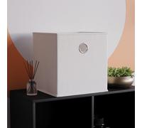 Vida Designs Durham White Cube Foldable Storage Basket (H)300mm (W)300mm - White / 1