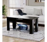 Vida Designs Lift Up Coffee Table Storage Living Room Furniture Home Discount Black One Size