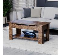 Vida Designs Lift Up Coffee Table Storage Living Room Furniture Home Discount Dark Brown One Size