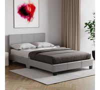 Vida Designs Lisbon Small Double Faux Leather Bed Frame UKFR Fabric Home Discount Grey Small Double