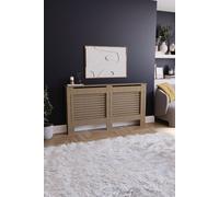 Vida Designs Milton Radiator Cover MDF 820 x 1520 x 190 mm Home Discount Brown One Size