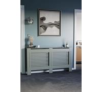 Vida Designs Milton Radiator Cover MDF 820 x 1520 x 190 mm Home Discount Grey One Size