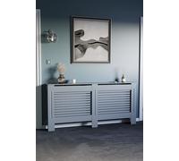 Vida Designs Milton Radiator Cover MDF 820 x 1720 x 190 mm Home Discount Dark Grey One Size