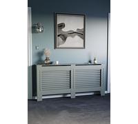 Vida Designs Milton Radiator Cover MDF 820 x 1720 x 190 mm Home Discount Grey One Size