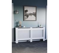 Vida Designs Milton Radiator Cover MDF 820 x 1720 x 190 mm Home Discount White One Size