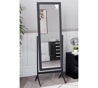 Vida Designs Nishano Rectangle Cheval Mirror Full Length Rotating Frame Home Discount Black One Size
