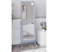 Vida Designs Nishano Rectangle Cheval Mirror Full Length Rotating Frame Home Discount Grey One Size
