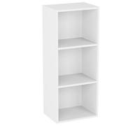 Vida Designs Oxford 3 Tier Cube Bookcase, White Wooden Shelving Display Storage Unit Office Living Room Furniture