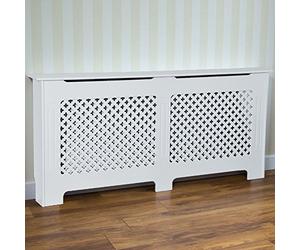 Vida Designs Oxford Large White Heating Radiator Coat