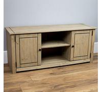 Vida Designs Panama 2 Door Entertainment TV Unit Waxed Pine Finish