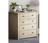 Vida Designs Panama 4 Drawer Chest Natural