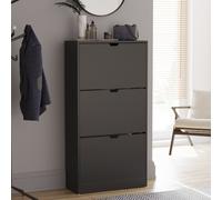 Vida Designs Shoe Cabinet 3 Doors Black