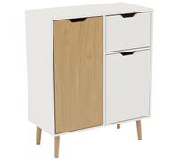 Vida Designs Sideboard 2 Doors 1 Drawer White/Oak Effect