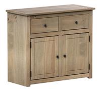 Vida Designs Sideboard Panama 2 Doors 2 Drawers Solid Pine Oak Stain