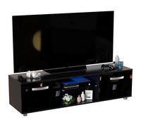Vida Designs TV Unit Cosmo LED 2 Doors Black L: 140cm