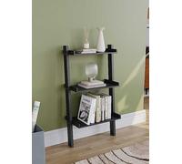 Vida Designs York 3 Tier Ladder Bookcase Black