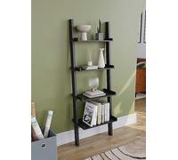 Vida Designs York 4 Tier Ladder Bookcase Black