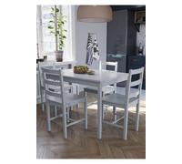 Vida Designs Yorkshire 4 Seater Dining Set Kitchen Furniture Home Discount Grey One Size