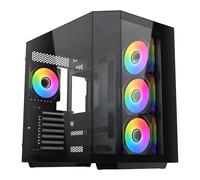 VIDA Edge Black Tempered Glass ATX PC Gaming Case