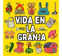 Vida en la Granja Libro de Colorear: Diseños Gruesos y Fáciles para Adultos y Niños