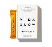 Vida Glow Daily Essential Natural Marine Collagen Sachets 30 x 3g Mango | Anti-aging marine collagen peptides, promotes glowing skin, strong nails and healthy hair, 30 servings, original flavor