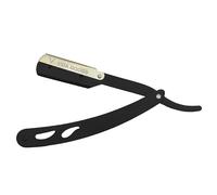 VIDA GOODS Cut Throat Razor for Men. Classic Straight Traditional Single Blade Shaving Razor. Professional Barber Manual Shavette for Moustache & Beard Grooming (Black with Gold)